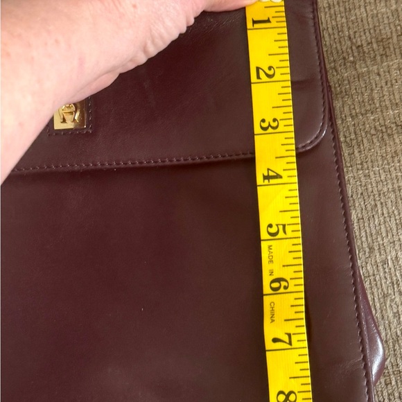 Etienne Aigner Burgundy Oxblood Leather Satchel Vintage - Picture 11 of 13